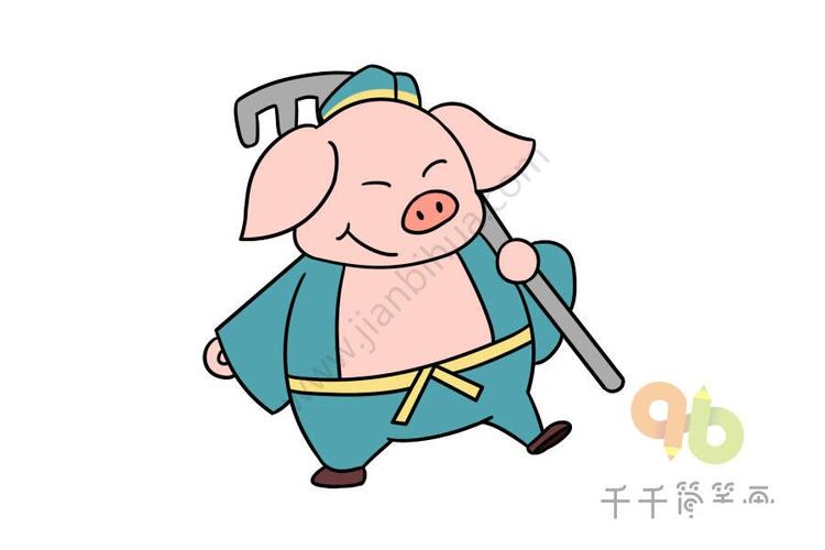 q版西游记师徒四人简笔画图片大全