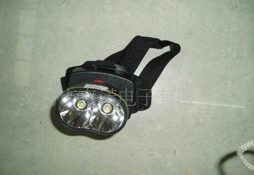 js-708 5号电池2灯头灯 led头灯