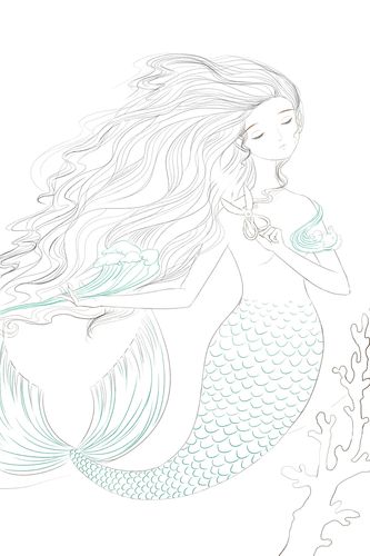 童话故事之海的女儿_小鱼大人__插画师作品_涂鸦王国.