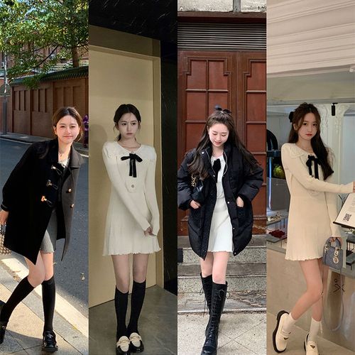 肉完rouwanbaby《请吃饭的漂亮姐姐》蕾丝领钻扣蝴蝶