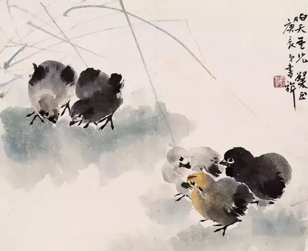 书画联盟丨名家画小鸡你看谁的最可爱
