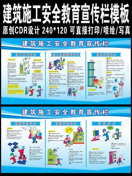 建筑施工安全教育宣传栏