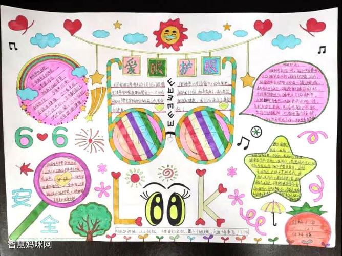 保护眼睛预防近视手抄报简单又漂亮