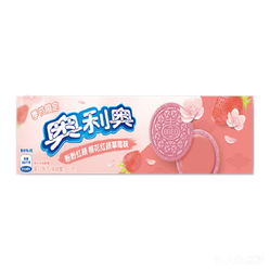 奥利奥樱花草莓口味夹心饼干