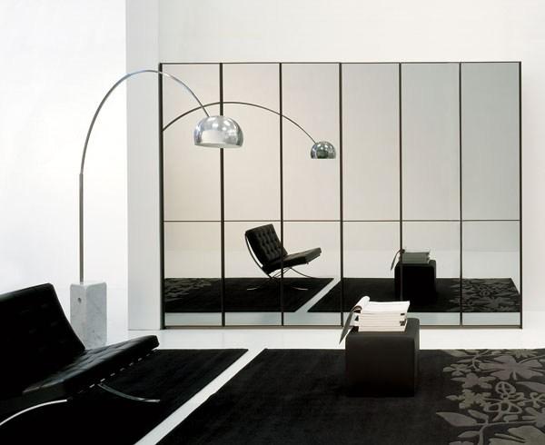 衣柜网 全屋定制装修效果图 家具全能王 灰色镜面衣柜设计图