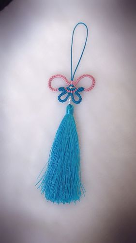 绳编蝴蝶挂件的教程玉线编蝴蝶编法图解