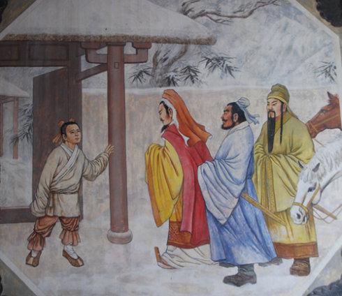 刘备三顾茅庐请诸葛亮的手抄报 漂亮的手抄报