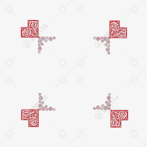 标签:红色花纹中国风花纹花边边框装饰红色唯美相框传统边框古风新年