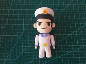 怎么做超轻粘土海军士兵人偶的制作方法图解 热度:74