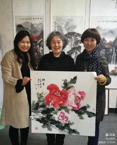 书画家到任丘书画创作基地挥毫泼墨