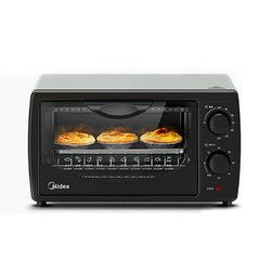 【限时直降价109】美的小烤箱 pt1011 黑色 10l电烤箱 家用迷你多功能