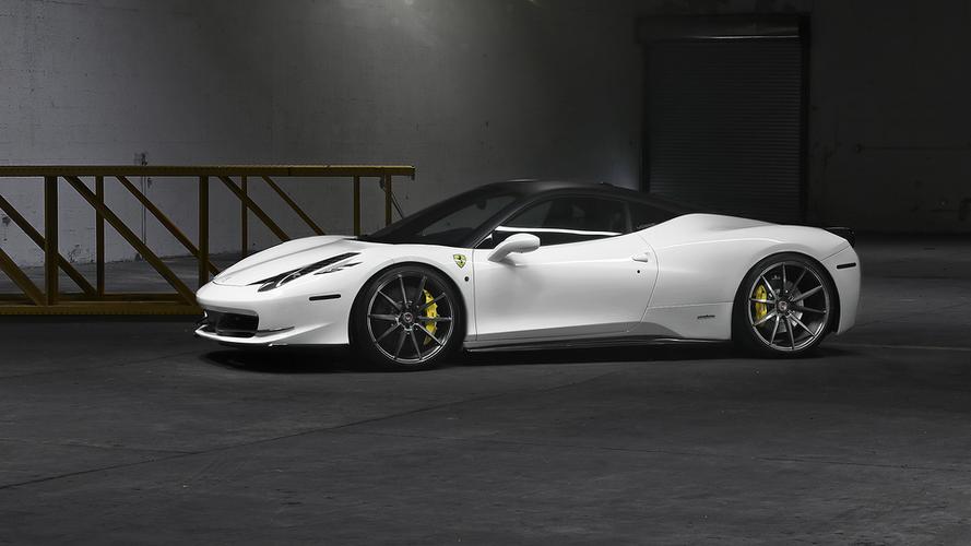 时尚炫酷白色法拉利汽车图片壁纸分享!