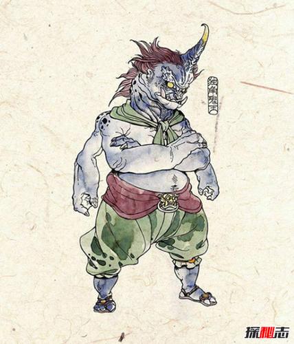 面目狰狞夜叉鬼模样