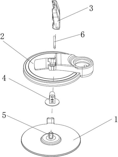 (三)有益效果 本实用新型手机支架吸盘可拆卸结构结构新颖,设计巧妙