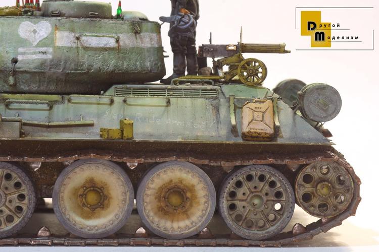 【优秀模型欣赏】水彩画般的t-34-85坦克模型