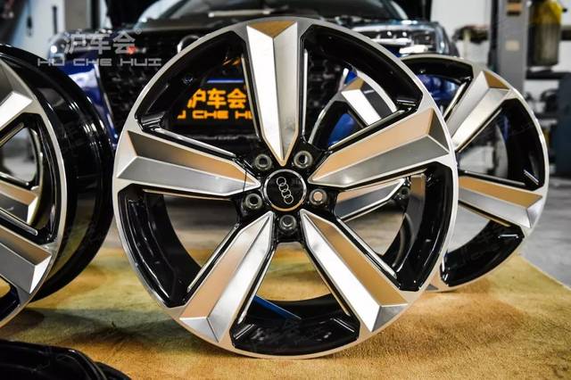 沪车会-奥迪 s4 ve头段,改装kw避震,定制锻造的大宝剑轮毂