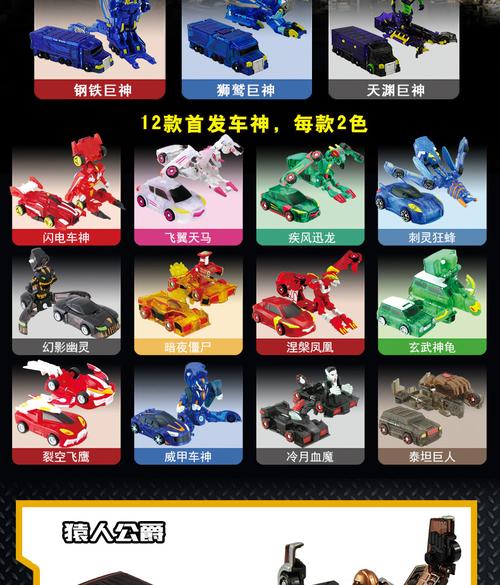 灵动创想魔幻车神呼啸雄狮惊天神鹫剧毒伏蝎孽爪章鱼奇诡巫师