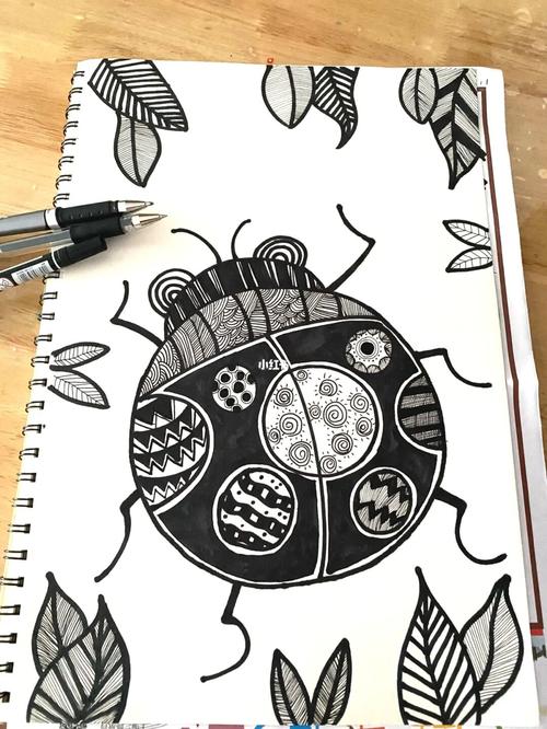 简笔画教程 黑白装饰画 黑白条纹画线条练习_装饰画_简笔画_条纹_教程