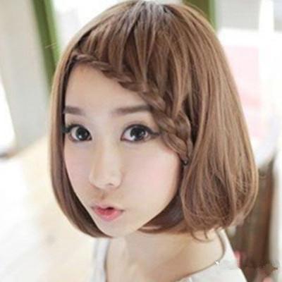 流行美短发编发图片 五款编发凸显韩范小清新