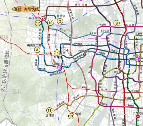长沙这个片区在建2条地铁规划线路达6条