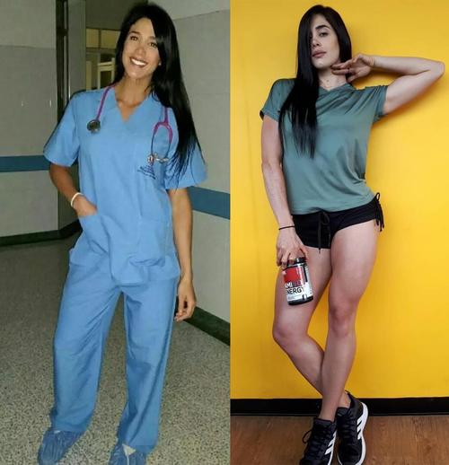 巴西医学女博士爱健身,臀腿肌肉强壮,精致腰臀比造就火辣身材!_laura