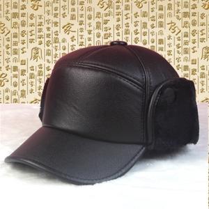 老头帽男帽子男冬季时尚护耳雷锋帽保暖皮帽爷爷中老年老人帽冬天