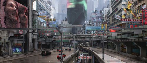 《攻壳机动队》电影艺术原画欣赏