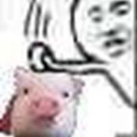 拿木棍敲猪表情包_微信头像图片大全