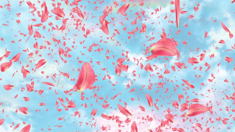 浪漫唯美花瓣雨led舞台背景
