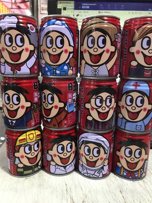 旺旺加油罐医护职业消防员警察旺仔牛奶职业装245ml12罐