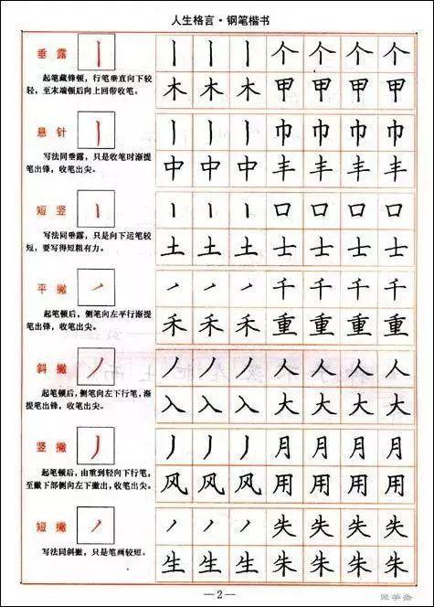 硬笔书法入门教程:写一手漂亮的钢笔字