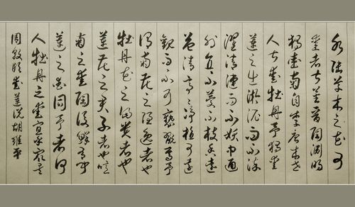 胡维平草书,行书作品欣赏 周敦颐《爱莲说》