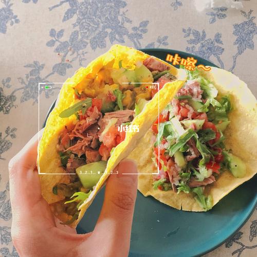 自制牛肉taco/墨西哥牛肉全麦卷饼_牛肉_taco_卷饼_洋葱_芥末_橄榄油
