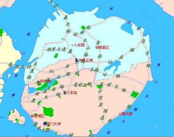 厦门市思明区仙岳路沿线六大盘点_厦门市思明区仙岳路