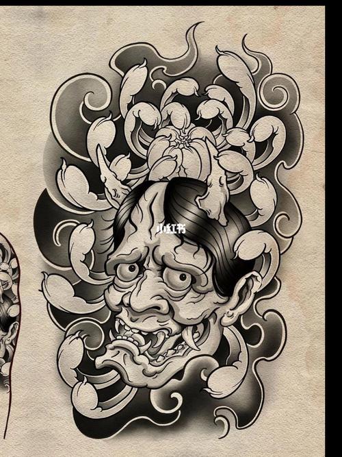 老传统日式纹身手稿_纹身_海东青纹身_美妆_彩妆