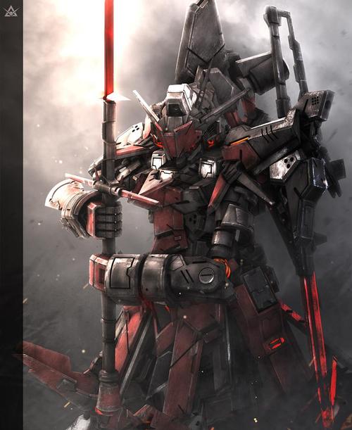 科幻感十足的战斗机器人高清插画