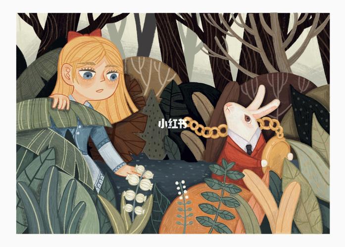 原创插画|爱丽丝梦游仙境_插画_铅笔_procreate_人文