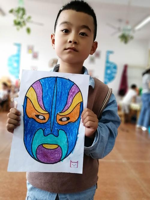 梁集中心园大四班第二周美术活动—京剧脸谱!