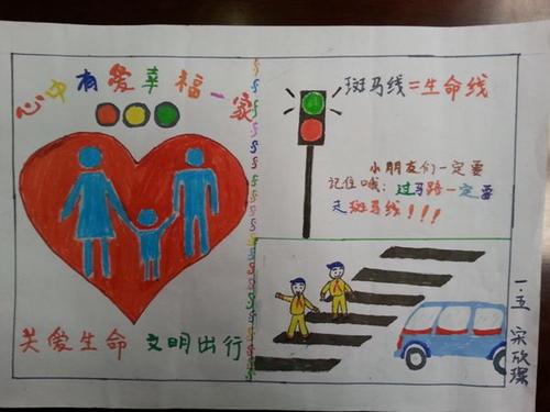 文明出行从我做起主题教育手抄报 文明出行手抄报