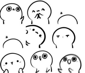 超凶表情包简笔画