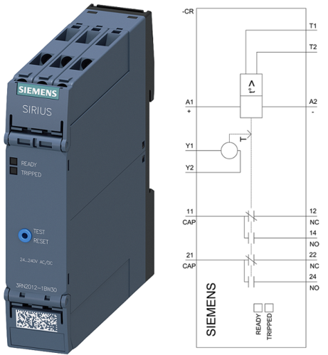 怎样使用sirius 3rn2继电器对电机进行过热保护?