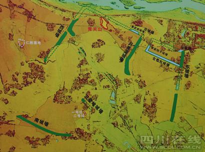 三星堆古城示意图