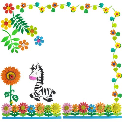 幼儿园小学新年教室黑板报边框布置装饰班级文化墙贴