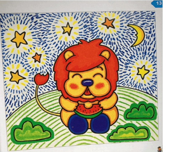 儿童油画棒画