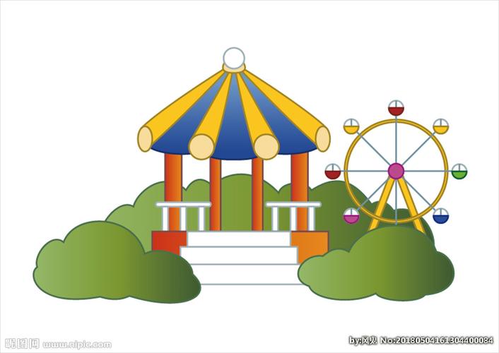 简笔画公园图片