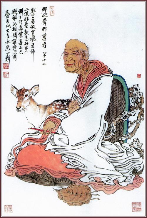 周一新十八罗汉图欣赏