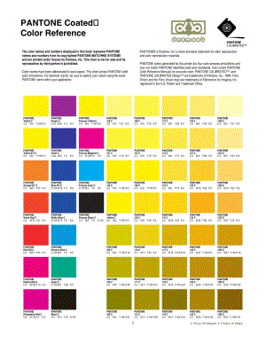 pantone 国际色卡 对应 cmyk 对照表