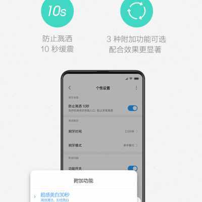 小米电动牙刷t500米家自动t300充电男女情侣防水智能电动牙刷软毛