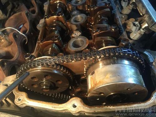 现在悦动vvt发动机正时链条校对图