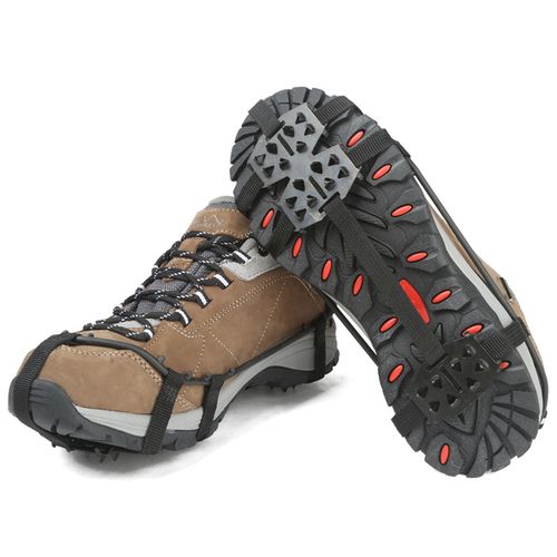 秋冬上 岩动冰爪防滑鞋套户外登山装备徒步简易鞋底钉